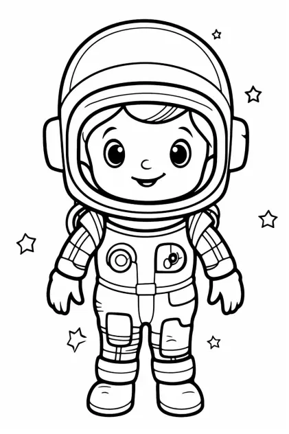 Coloriage Kawaii garçon 001